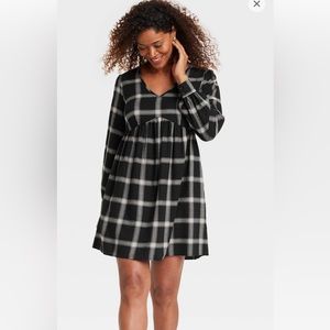 Women's Bishop Sleeve A-Line Dress - Knox Rose